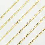 Load image into Gallery viewer, Buy Now Yellow Gold Short & Long Link Chain by Foot