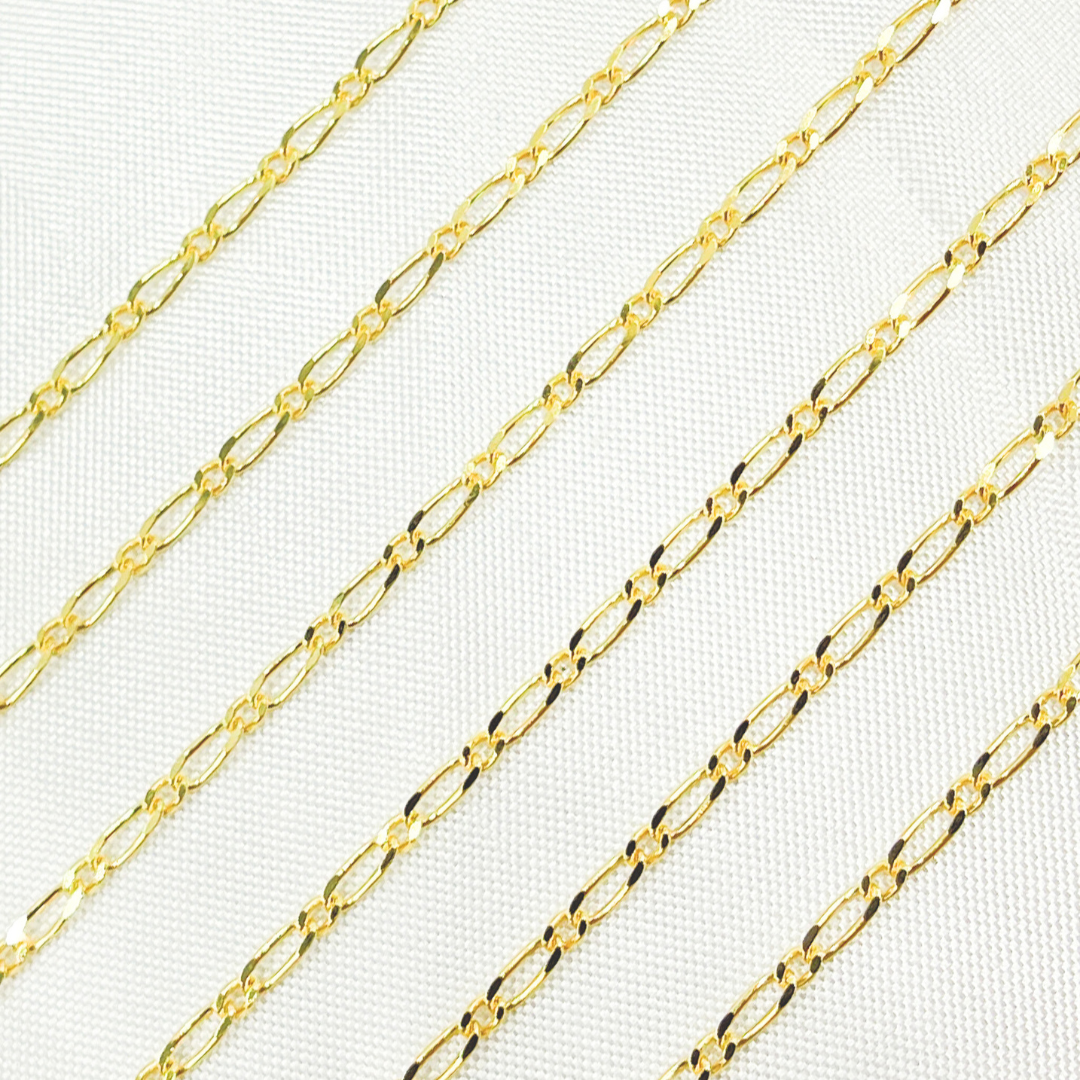 Buy Now Yellow Gold Short & Long Link Chain by Foot
