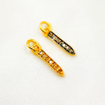Load image into Gallery viewer, DC673. Diamond Sterling Silver Mini Spike Charm