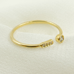 Load image into Gallery viewer, 14K Solid Gold Diamond Ring.