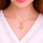 Load image into Gallery viewer, GDP286. 14K Solid Gold Diamond Charm with Star