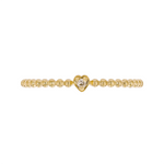 Load image into Gallery viewer, 14K Solid Gold Heart Diamond Ring