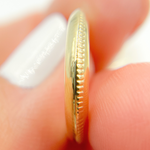 Load image into Gallery viewer, GER143. 14K Gold Chunky Textured Hollow Hoop