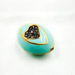 Load image into Gallery viewer, Sterling Silver Marquise Heart Enamel Bead