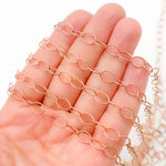 Load image into Gallery viewer, 720TWRGF. Rose Gold Filled Twisted Oval Link Chain