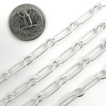 Load image into Gallery viewer, Sterling Silver Long and Short Link Chain