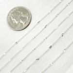 Load image into Gallery viewer, 70S5SS. Sterling Silver Satellite Curb Link Chain