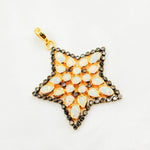 Load image into Gallery viewer, DSP030. Diamond Silver Star Gemstone Pendant