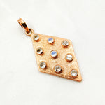 Load image into Gallery viewer, DSP077. Sterling Silver Rhombus Pendant with Gemstone