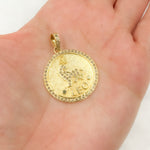 Load image into Gallery viewer, Diamond Sterling Silver Leo Zodiac Pendant