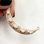 Load image into Gallery viewer, Shop NOw Diamond Sterling Silver Connector Moon Pendant