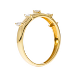 Load image into Gallery viewer, 14K Solid Gold Diamond Band Ring