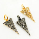 Load image into Gallery viewer, DC353. Diamond Silver Spike Pendant