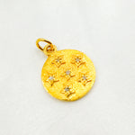 Load image into Gallery viewer, DC410. Diamond Sterling Silver Round Star Charm