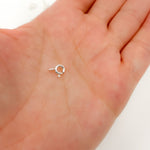 Load image into Gallery viewer, 5MM White Sterling Silver Spring Ring Clasp