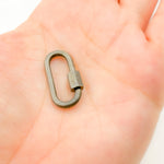 Load image into Gallery viewer, DC603. Sterling Silver Oval Carabiner Clasp