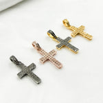 Load image into Gallery viewer, DP308. Diamond Sterling Silver Cross Pendant