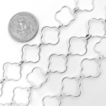 Load image into Gallery viewer, 925 Sterling Silver Clover Link Chain