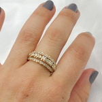 Load image into Gallery viewer, 14k Solid Gold Diamond Ring.