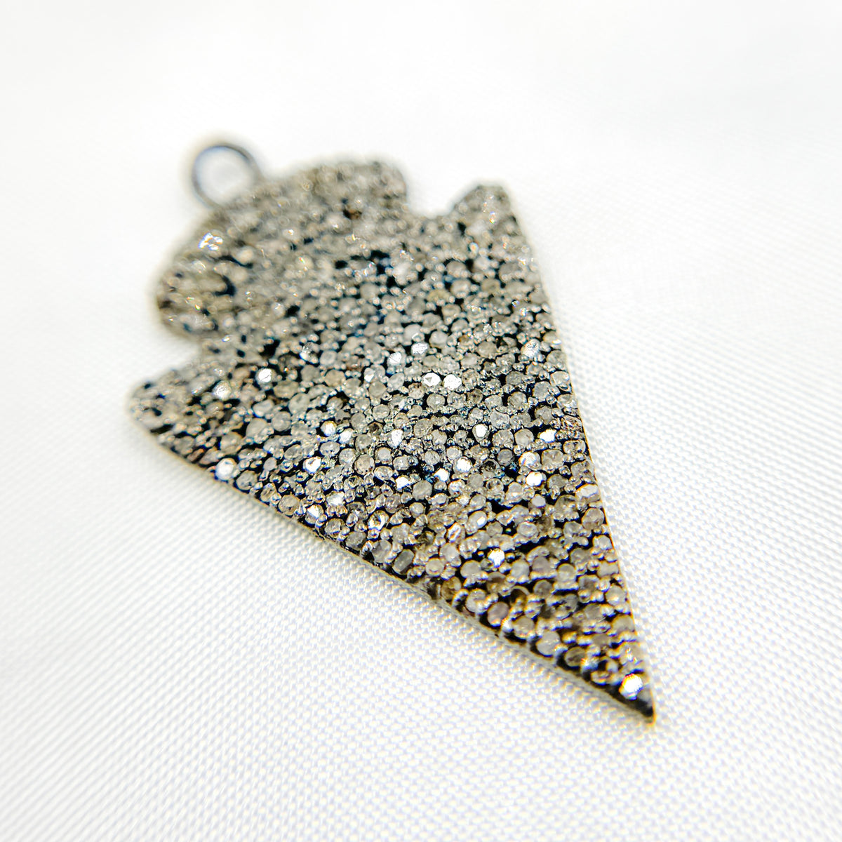 DP2006. Diamond & Sterling Silver Arrow Head Pendant