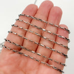 Load image into Gallery viewer, Oxidized Sterling Silver Box Chain