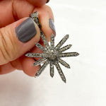 Load image into Gallery viewer, DP278. Diamond & Sterling Silver Sun Pendant