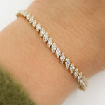 Load image into Gallery viewer, BFN60875. 14K Solid Gold Diamond Bangle