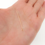 Load image into Gallery viewer, Gauge Gold-filled Eye Pin 1.5 Inch Headpin