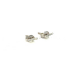 Load image into Gallery viewer, ER412734. 14K Solid Gold Diamond Bar Studs Earrings