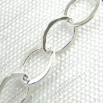 Load image into Gallery viewer, Sterling Silver Flat Oval Link Chains