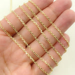 Load image into Gallery viewer, 14K Solid Gold Diamond Cut Cable Link Unfinished Chain