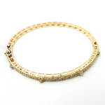 Load image into Gallery viewer, KG97. 14K Solid Gold Bangle with Diamonds