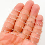 Load image into Gallery viewer, Buy Sterling Silver Flat Paperclip Chain