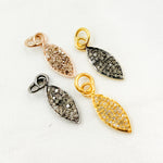 Load image into Gallery viewer, DC299. Diamond Sterling Silver Marquise Shape Charm