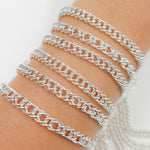 Load image into Gallery viewer, V35SS. Sterling Silver Double Curb Chain