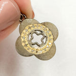 Load image into Gallery viewer, Shop Now Diamond Sterling Silver Flower Pendants