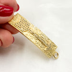 Load image into Gallery viewer, DC559. Diamond Sterling Silver Rectangle Arrow Connector