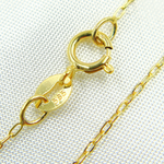 Load image into Gallery viewer, 14k Solid Yellow Gold Smooth Cable Link Chain