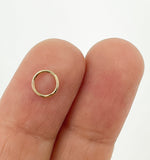 Load image into Gallery viewer, 14k Gold Filled Close Jump Ring 22 Gauge 4mm. 4004445C
