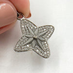 Load image into Gallery viewer, DP734. Diamond Sterling Silver Star Pendant