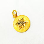 Load image into Gallery viewer, DC432. Diamond Sterling Silver Round Star Charm
