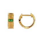 Load image into Gallery viewer, EHZ57170. 14k Solid Gold Gemstone Huggies