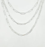Load image into Gallery viewer, Buy Silver Paperclip Chain