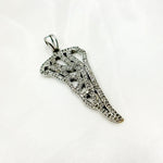 Load image into Gallery viewer, DP08. Diamond Sterling Silver Wing Pendant