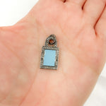 Load image into Gallery viewer, Diamond Sterling Silver Lock Enamel Pendant