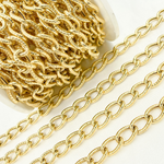 Load image into Gallery viewer, Gold Plated 925 Sterling Silver Textured Oval Link Chains