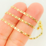 Load image into Gallery viewer, 14k Solid Gold Mirror Marina Link Chain