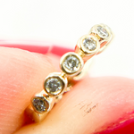 Load image into Gallery viewer, Gold Diamond Hoop Earrings
