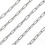 Load image into Gallery viewer, 2505LOX. Oxidized Sterling Silver Hammered Paperclip Chain