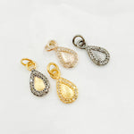 Load image into Gallery viewer, DC760. Diamond Sterling Silver Drop Charm